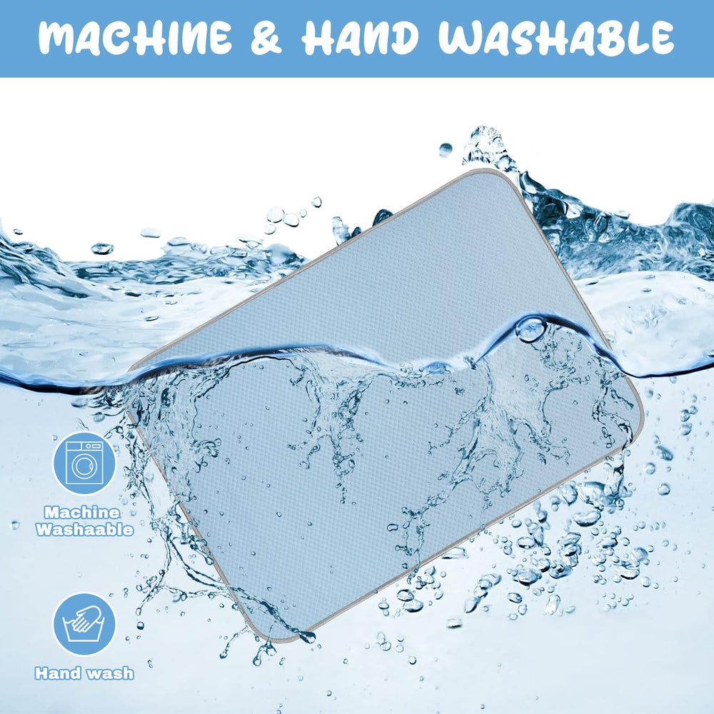 Buvlnee cooling mat material closeup highlights safe non-gel surface.