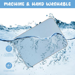 Buvlnee cooling mat material closeup highlights safe non-gel surface.
