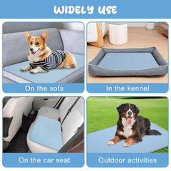 Buvlnee cooling mat washable durability shows machine-washable fabric.