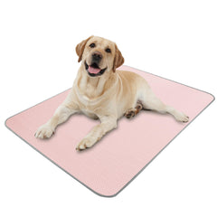 Buvlnee Summer Dog Cooling Mat top view shows cooling fabric for hot days.