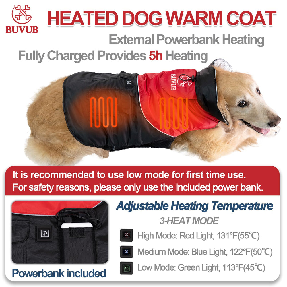 BUVUB heated coat side view highlights ergonomic fit for comfortable outdoor wear.