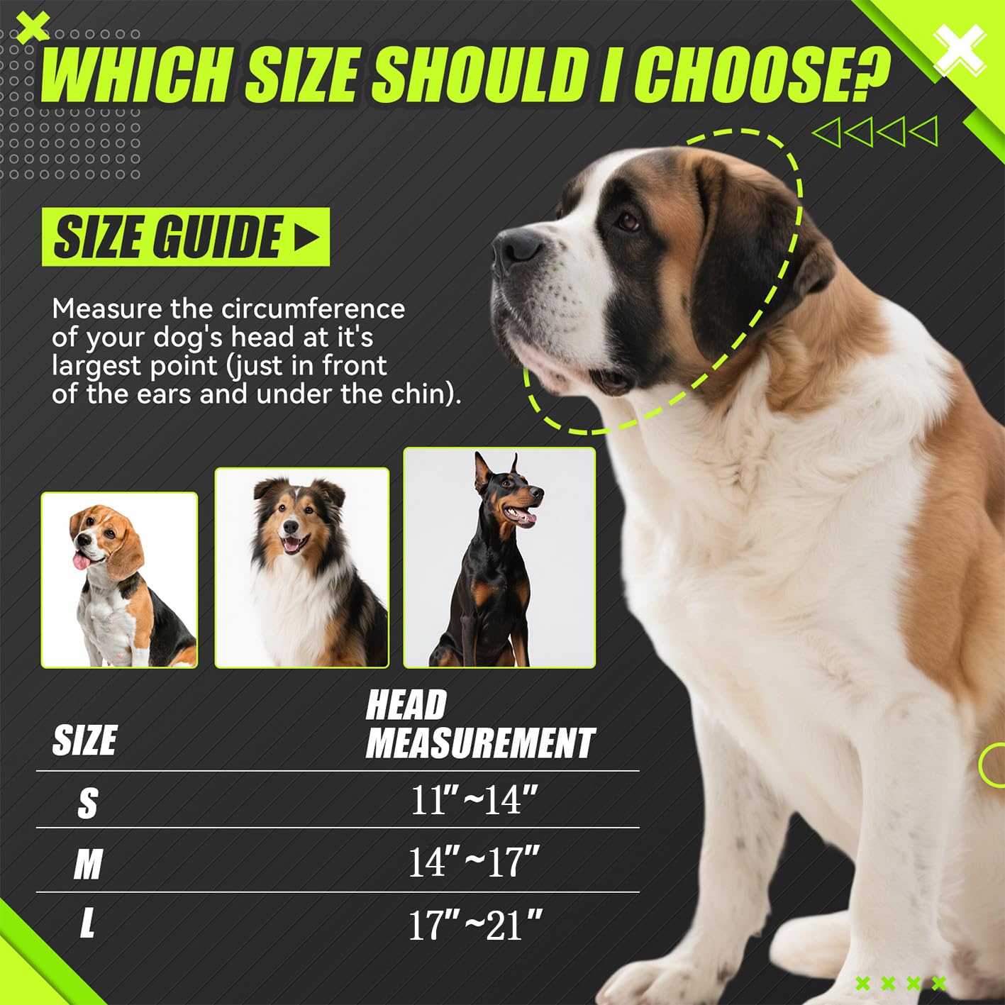 BUWZUJR dog ear muffs adjustable drawstrings for a secure fit across breeds