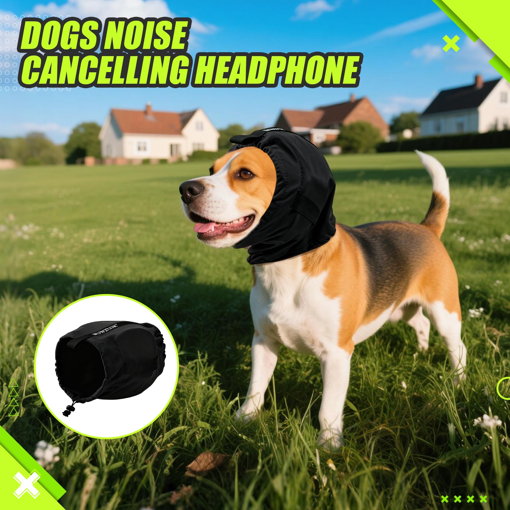 BUWZUJR dog ear muffs fleece lining for soft breathable comfort