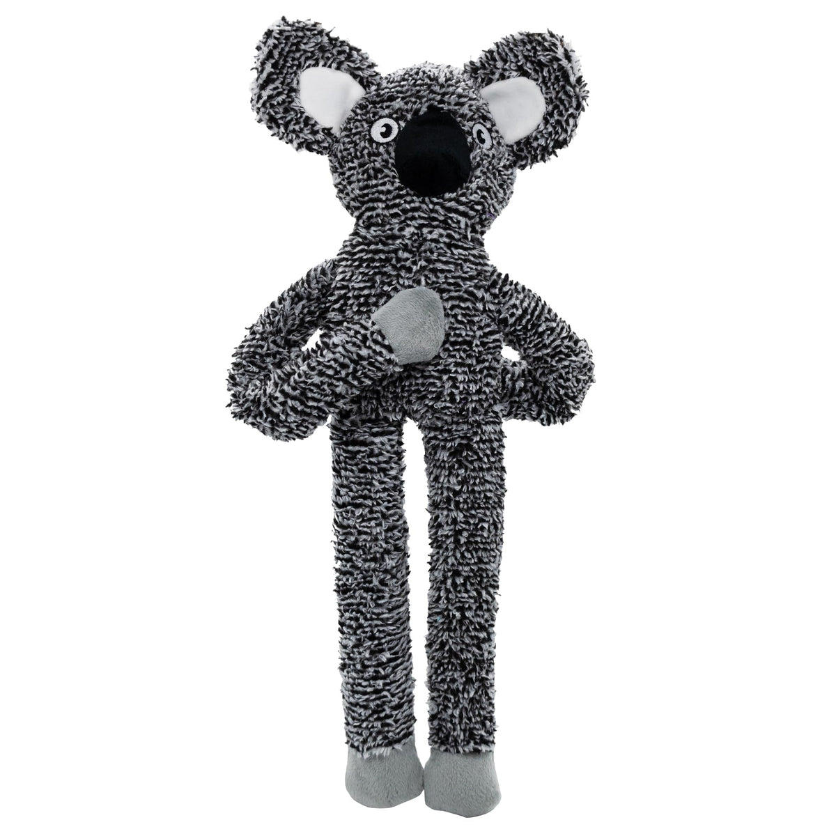 BUYPOW Koala no-stuffing dog toy with squeaker boosts interactive play for large dogs.