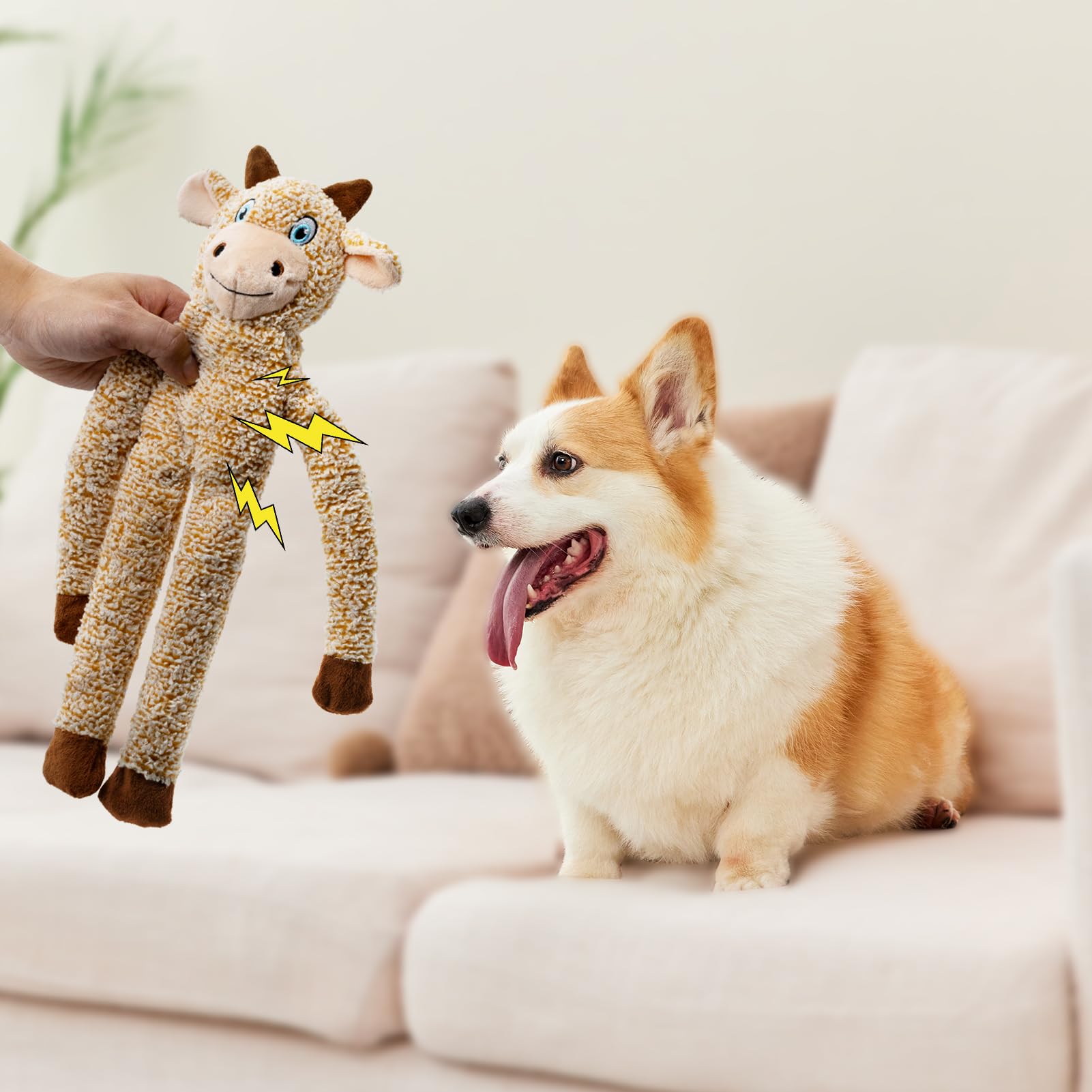 BUYPOW Koala toy features built-in whistle for extra playtime excitement.