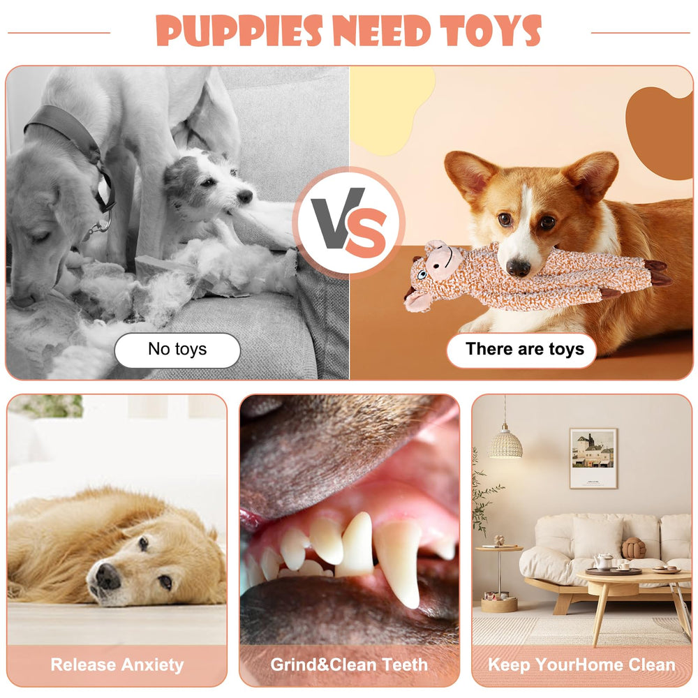 BUYPOW Koala teething plush toy helps massage gums during chew time.