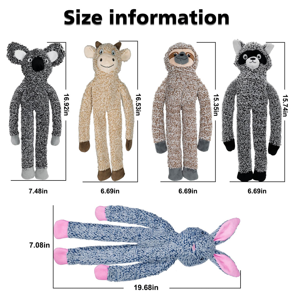 BUYPOW Large-breed friendly koala plush with no stuffing for mess-free play.