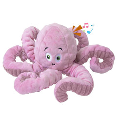 BUYPOW Octopus squeaky head closeup highlights the built-in squeaker for interactive play.
