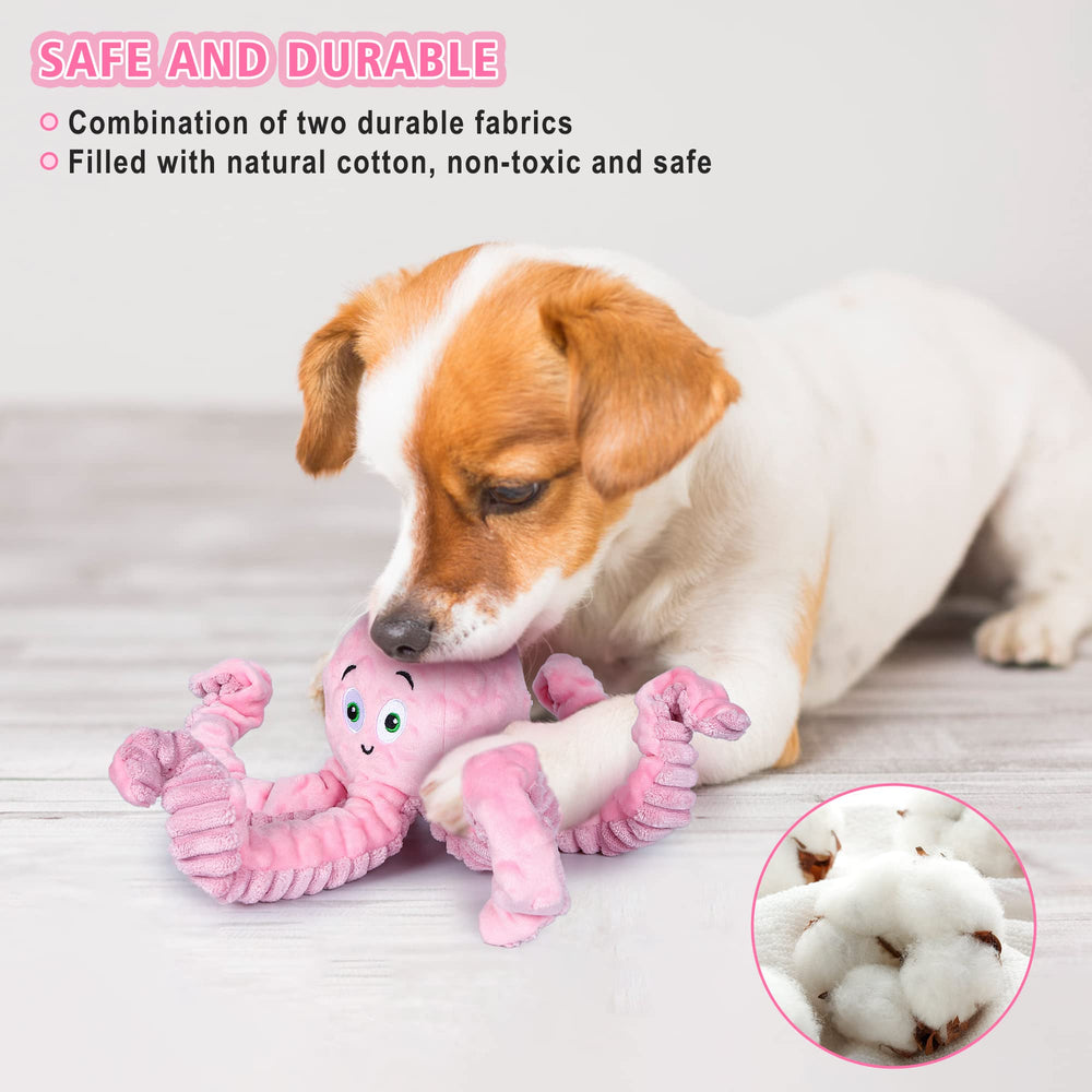 BUYPOW Octopus teething aid gently cleans teeth and massages gums during chewing.