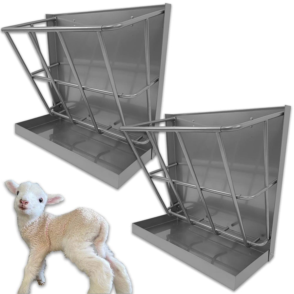BUYYAH 2-in-1 grain tray for hay-and-grain use.
