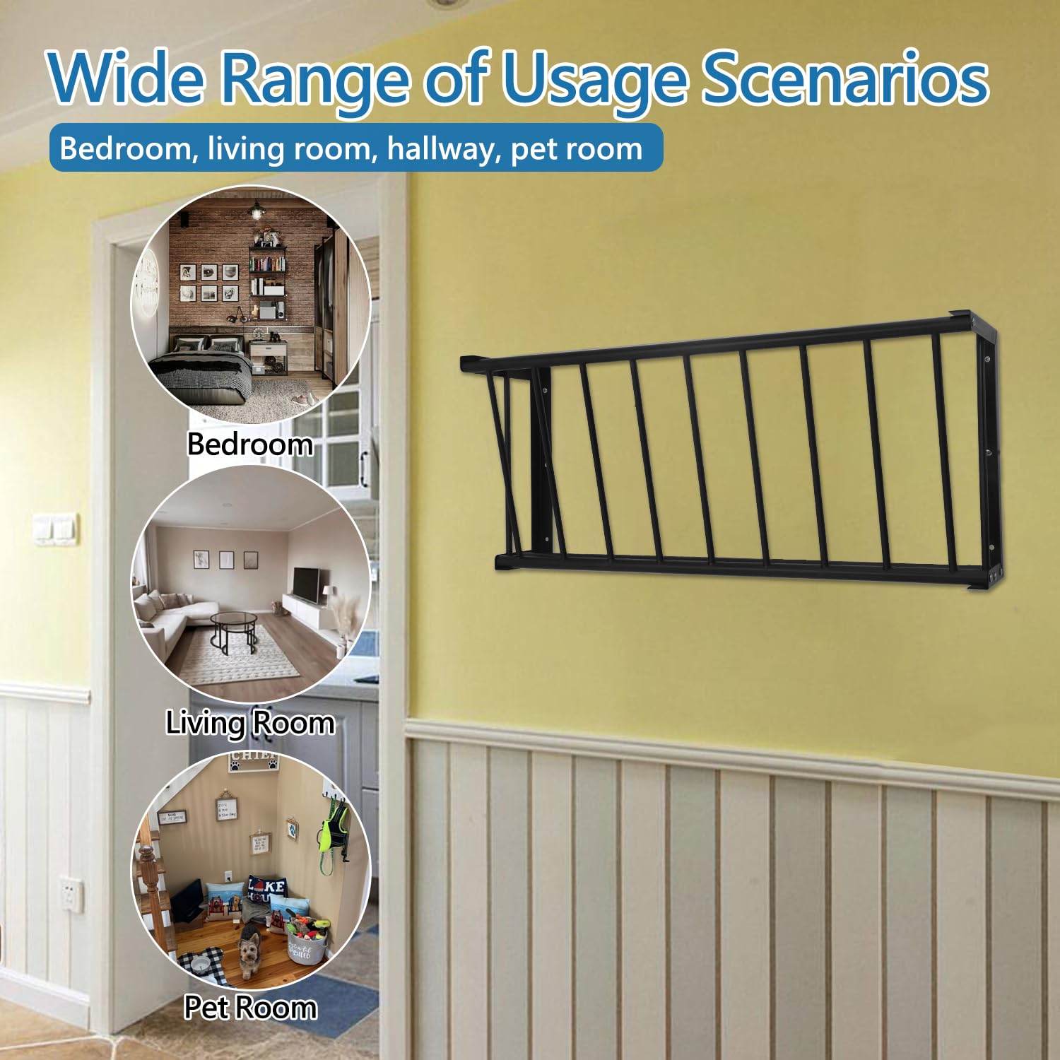 BUYYAH easy-install with screws for quick wall mounting.