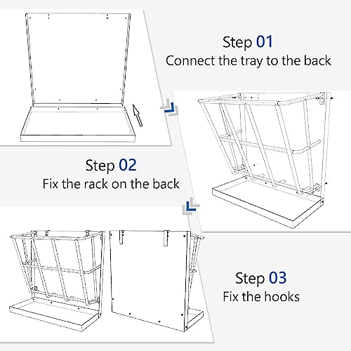 BUYYAH hay feeder 2-in-1 tray demonstrates convenient feed separation and reduced waste