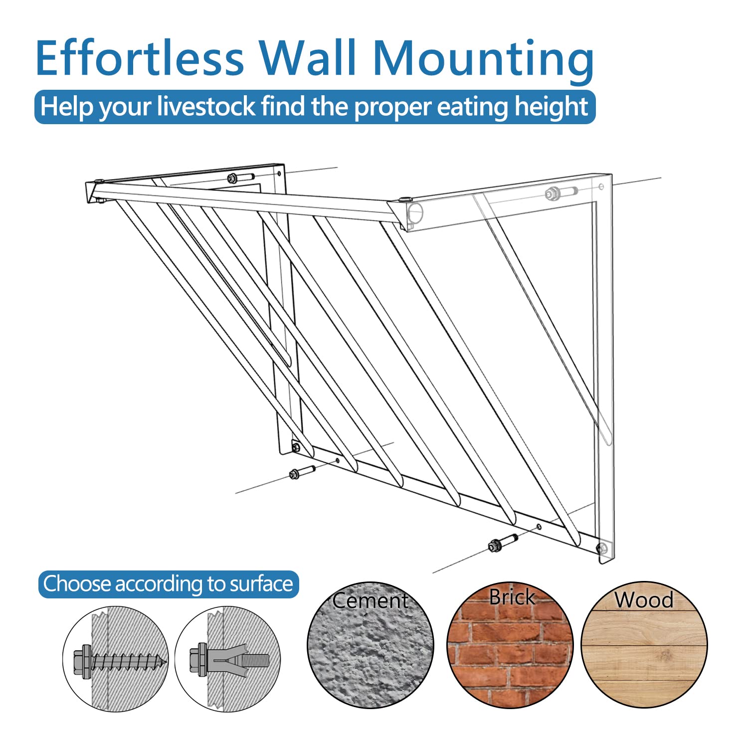 BUYYAH hay feeder carbon steel construction ensures lasting durability.