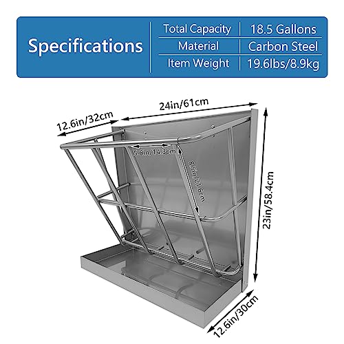 BUYYAH hay feeder heavy-duty iron frame designed for farm durability