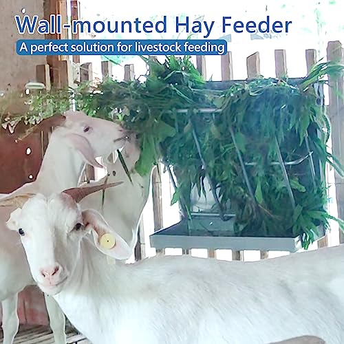 BUYYAH hay feeder multi-angle feeding design enables goats to feed from multiple directions
