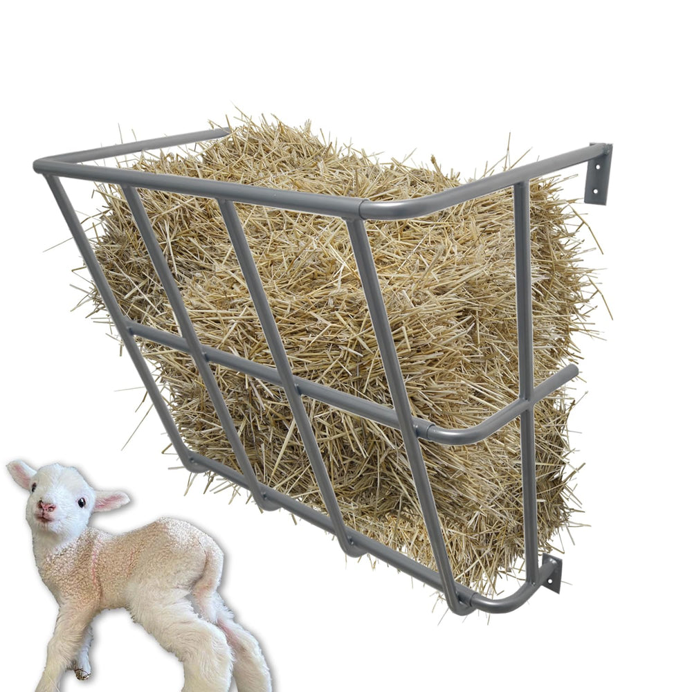 BUYYAH hay feeder multi-sided openings promote spacious feeding areas