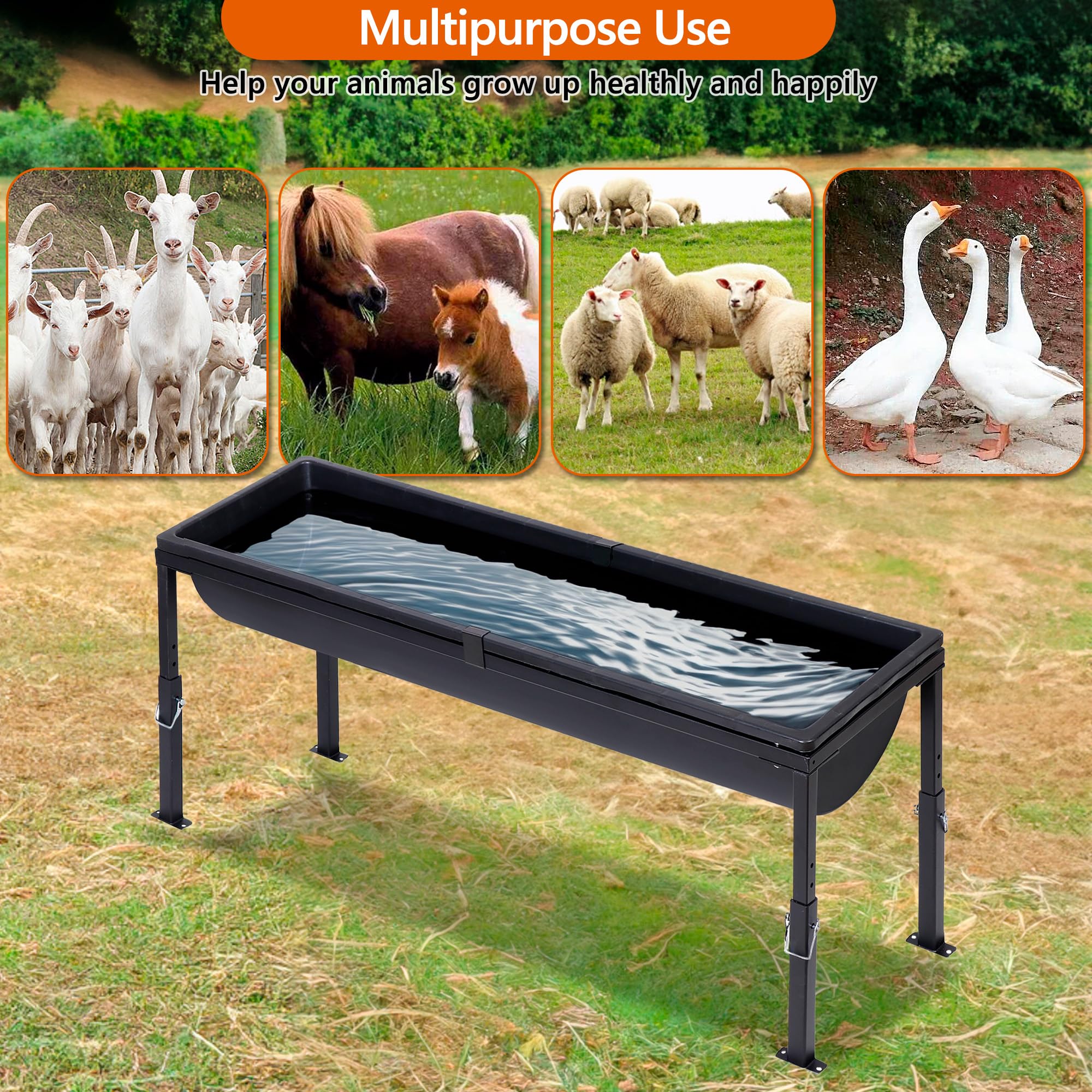Buyyah Muddy-Soil Fixings secure the trough on various ground conditions.