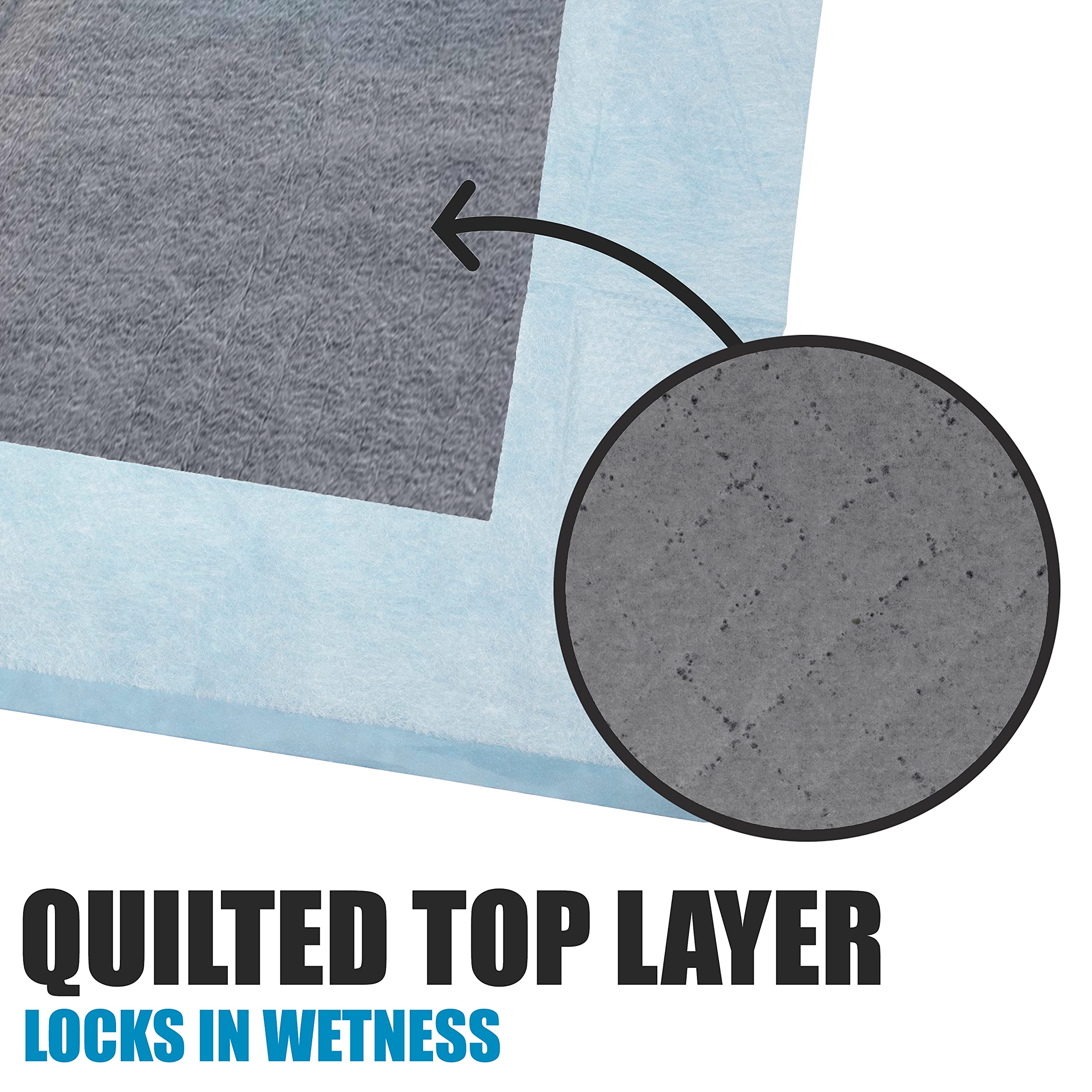 BV Charcoal Puppy Pads built-in attractant guides puppies to the spot.