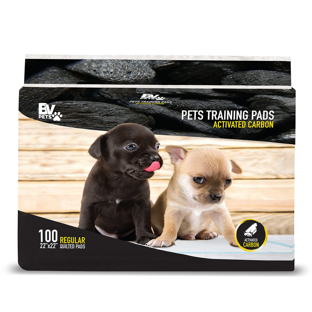 BV Charcoal Puppy Pads odor control and quick-dry surface keep rooms fresh.