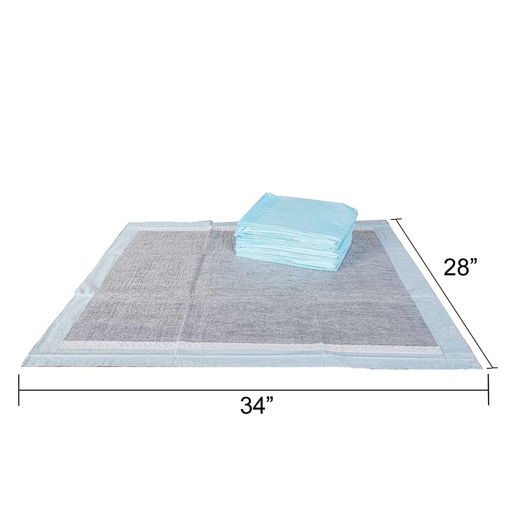 BV Charcoal Puppy Pads XL cross-section reveals 6 layers with activated charcoal for odor control