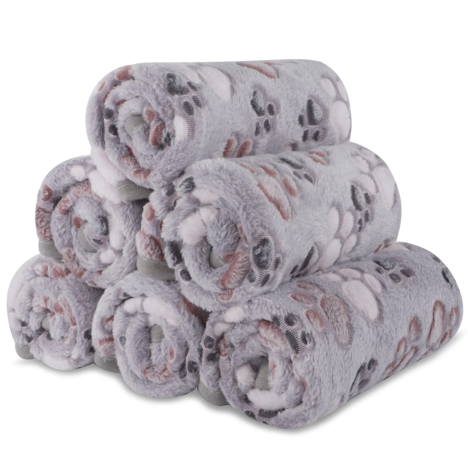 BVAGSS 6-pack small dog blanket folded neatly for easy storage and quick switching