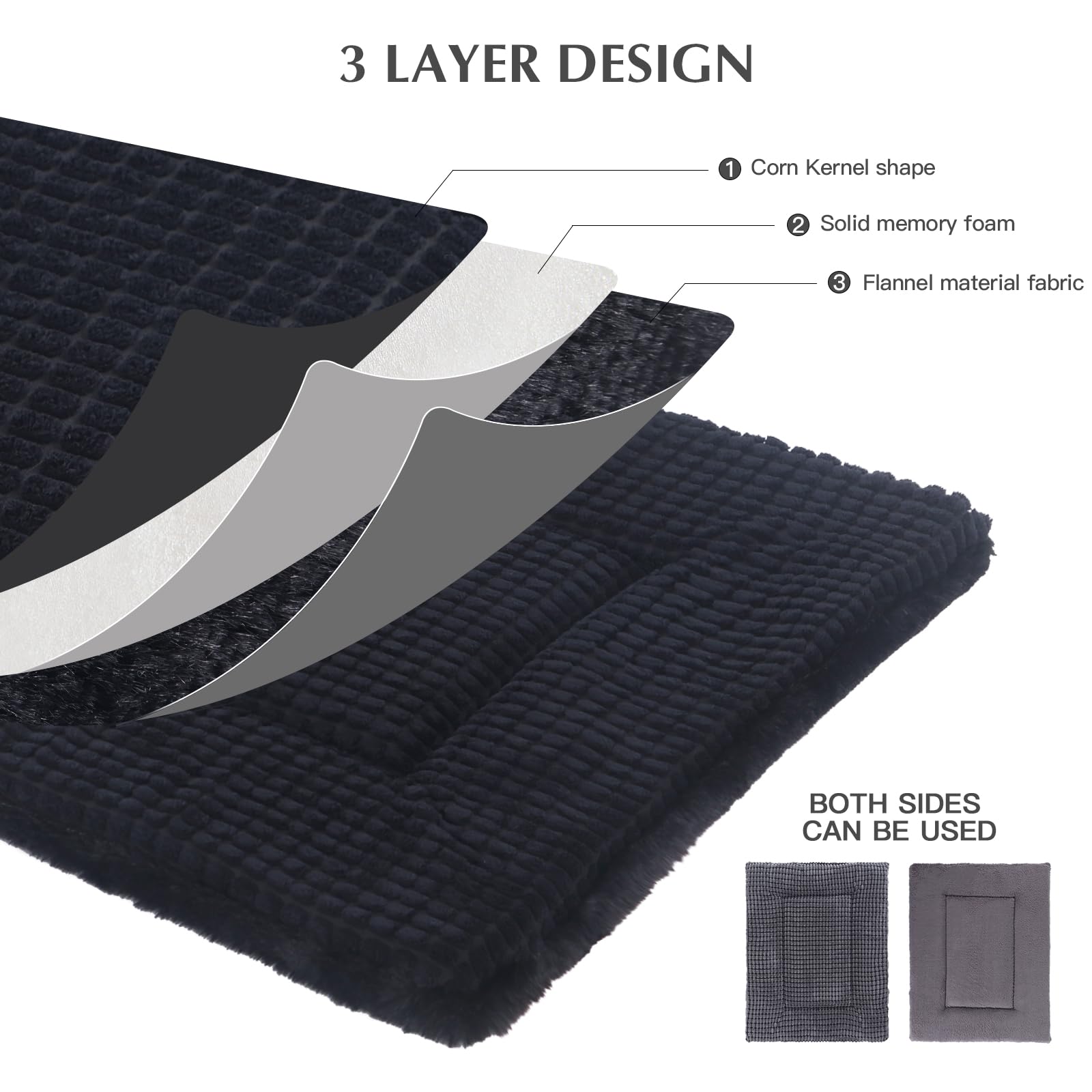 BVAGSS memory foam detail highlights supportive cushioning that may help comfort during rest.