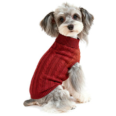 Bwealthest dog sweater belly-wrap pullover showing easy-on design.