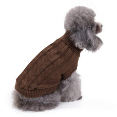 Bwealthest warm dog sweater belly-wrap design emphasizing potty-friendly cut