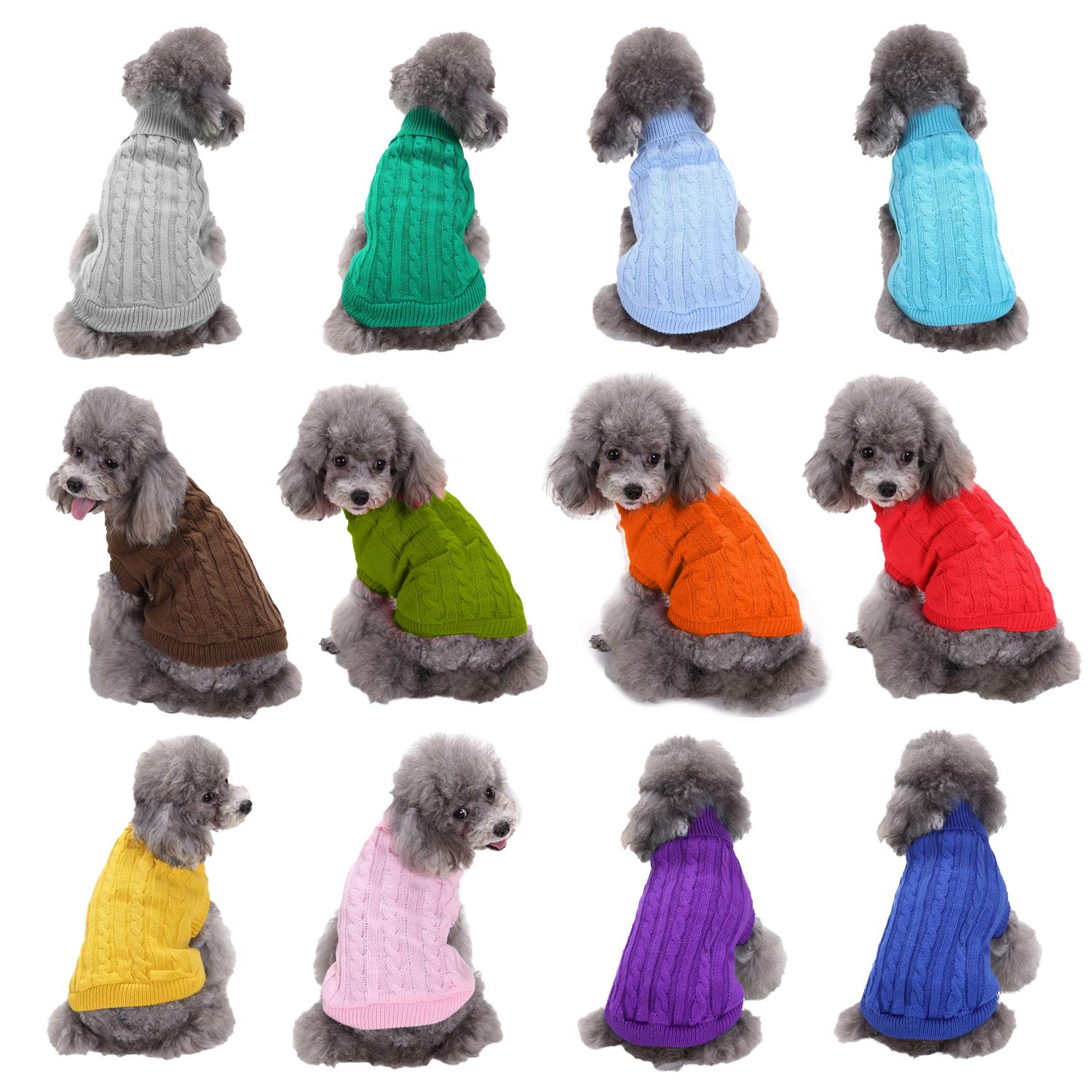 Bwealthest warm dog sweater machine washable fabric for easy cleanup