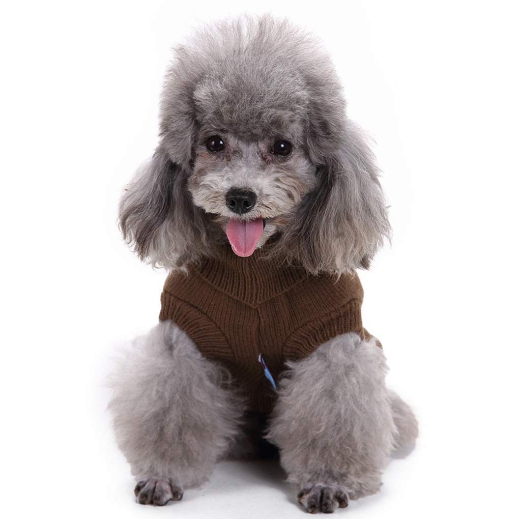 Bwealthest warm dog sweater on a puppy highlighting easy pull-on design