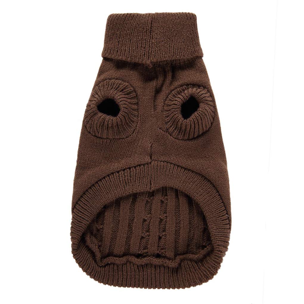 Bwealthest warm dog sweater size chart display illustrating 8 sizes
