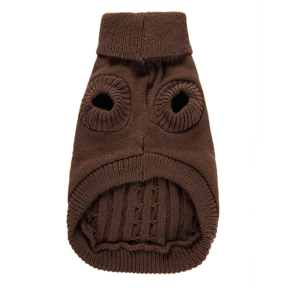 Bwealthest warm dog sweater size chart display illustrating 8 sizes