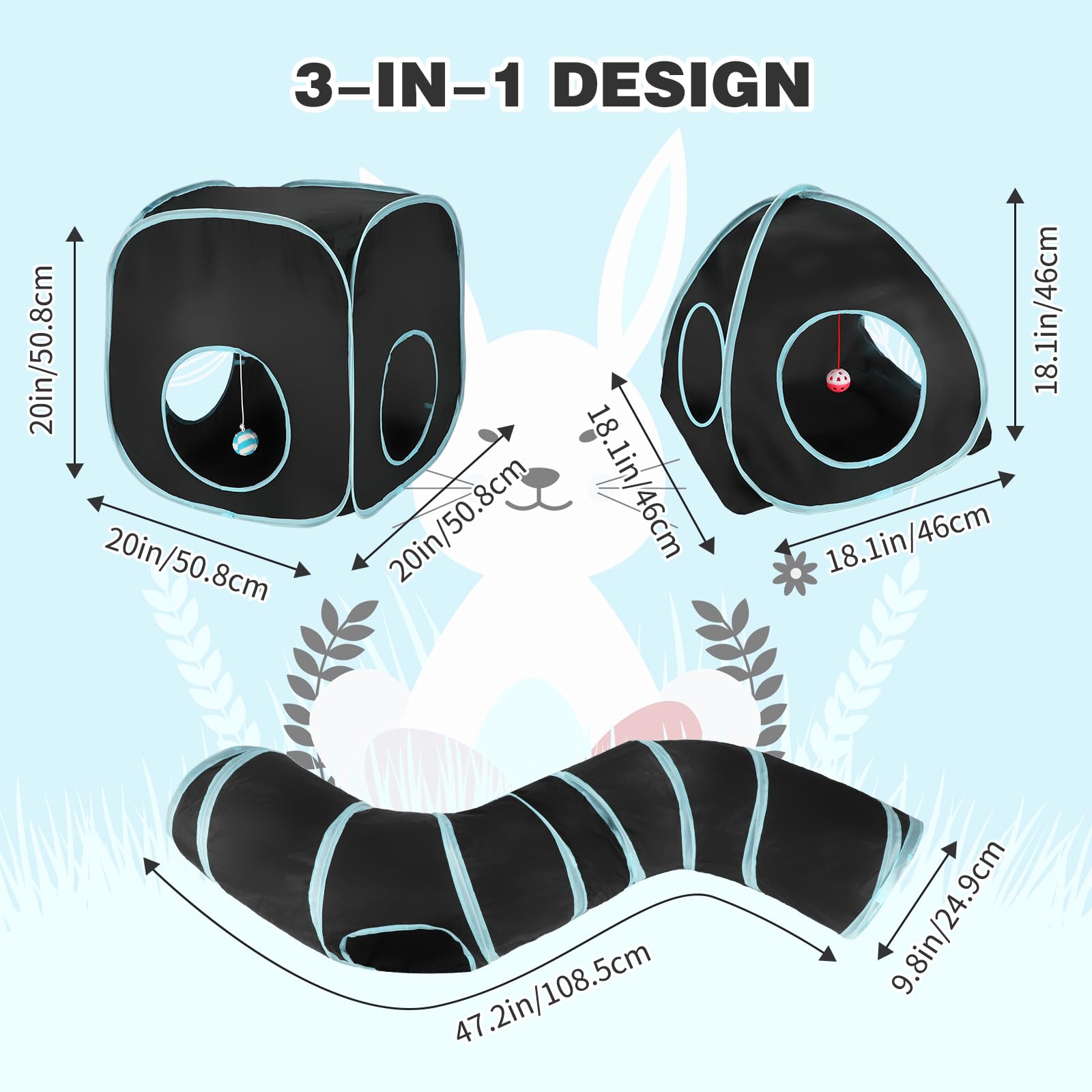 BWOGUE Bunny Tubes folded compact storage after adventures