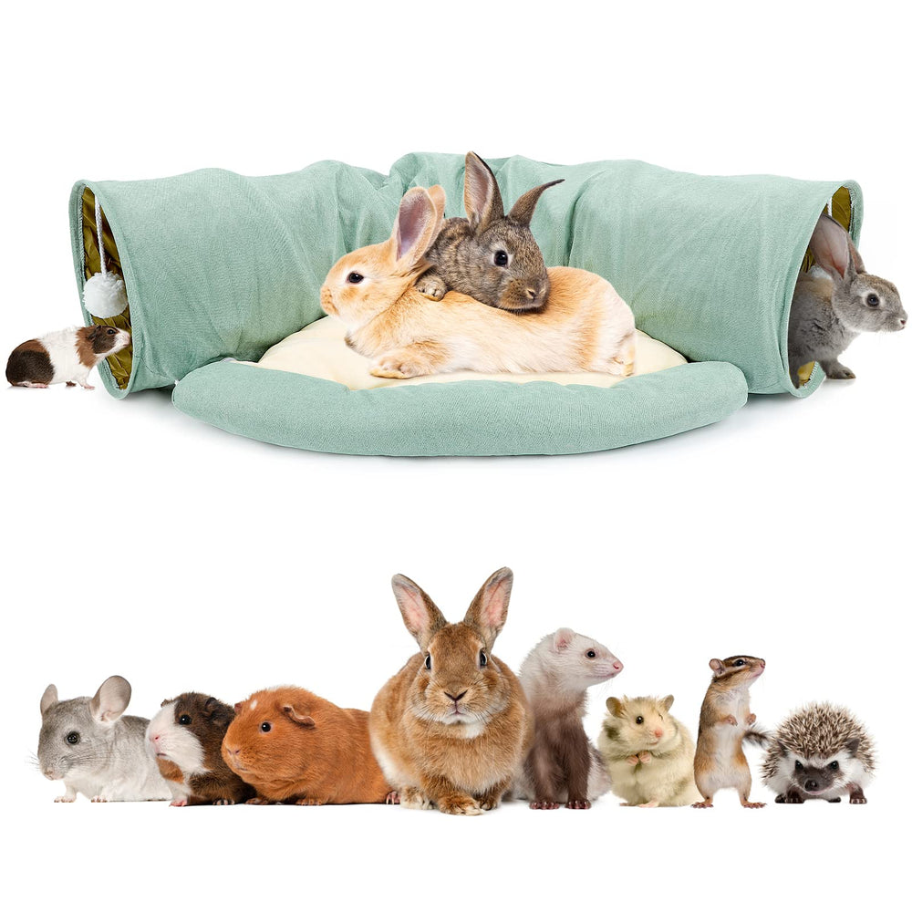 BWOGUE Bunny Tunnel Bed assembled offers a cozy 2-in-1 space for play and rest.