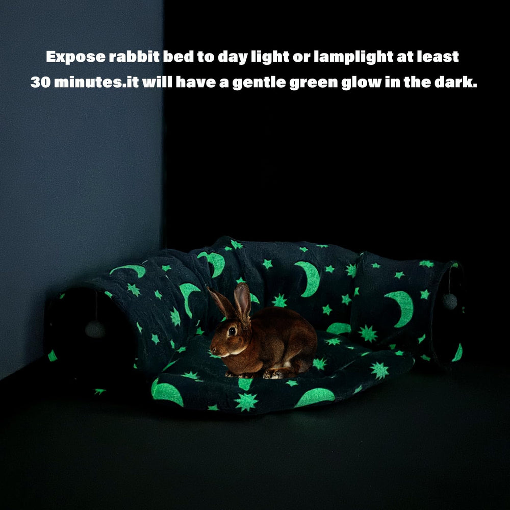 BWOGUE Bunny Tunnel Bed suede fabric supports scratch-resistant comfort