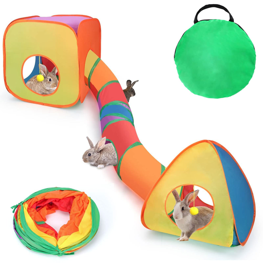 BWOGUE Bunny Tunnels Collapsible Hideout ready for quick setup and storage