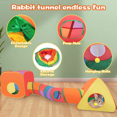 BWOGUE Bunny Tunnels Movable ball toy enhances interactive play