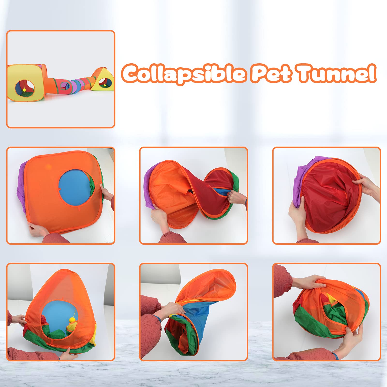 BWOGUE Bunny Tunnels Portable collapsible setup for travel