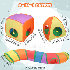 BWOGUE Bunny Tunnels Tube with peephole for safe exploration