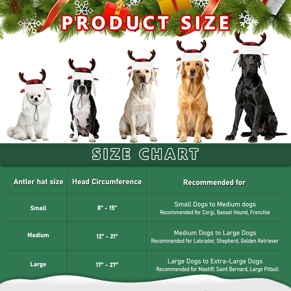BWOGUE Christmas dog scarf in red plaid adds warmth and holiday flair.