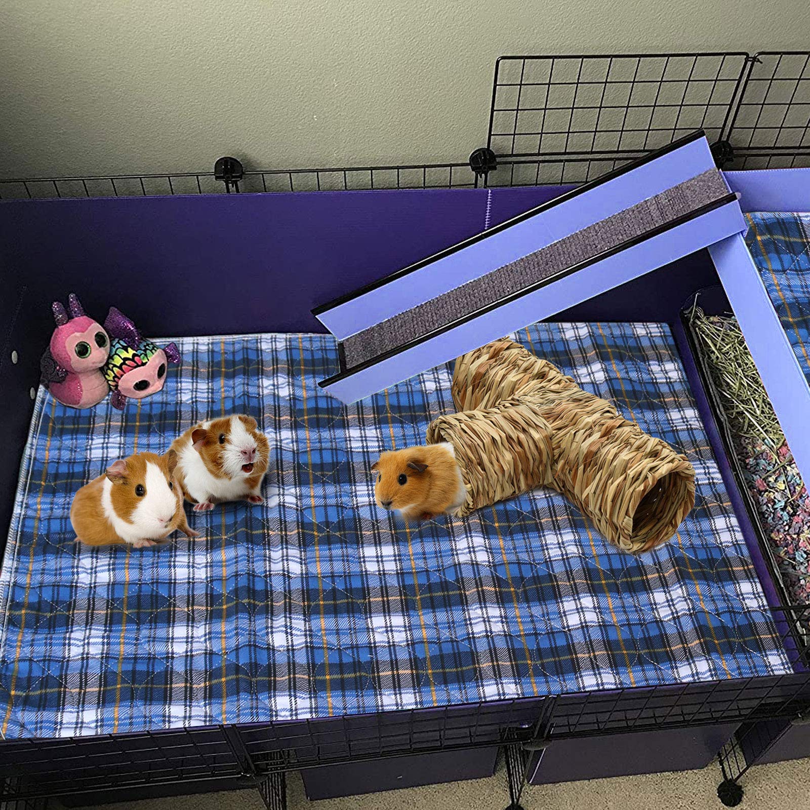 BWOGUE Hamster Grass Tunnel dimensions illustrating size suitable for small pets.