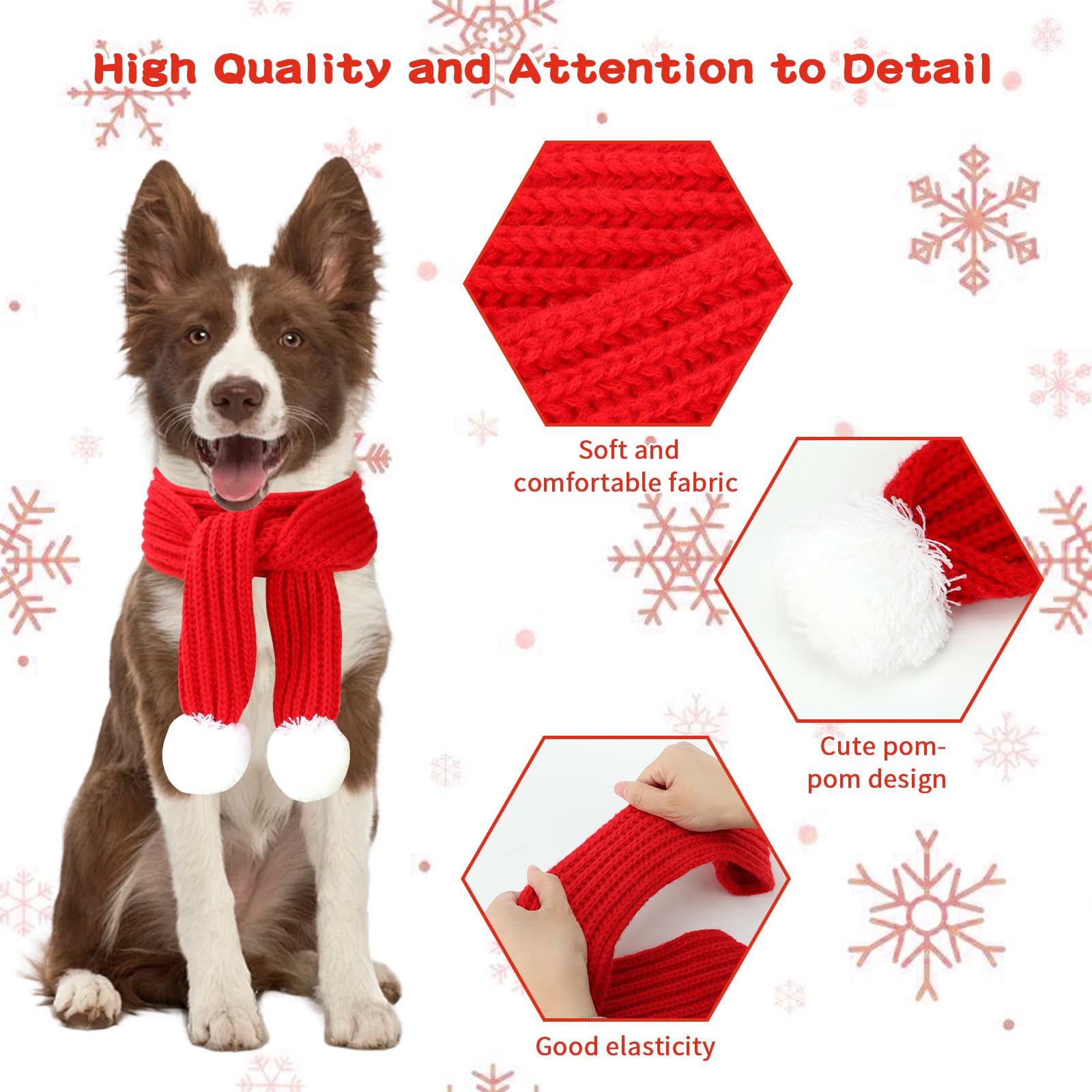 BWOGUE leather tag detail adds stylish holiday flair to scarf
