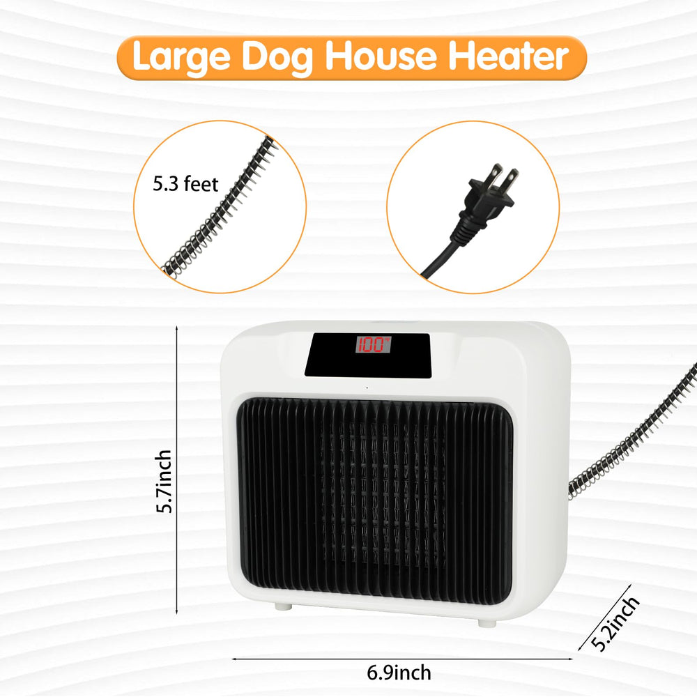 BWOGUE outdoor heater with thermostat control for precise temperature.