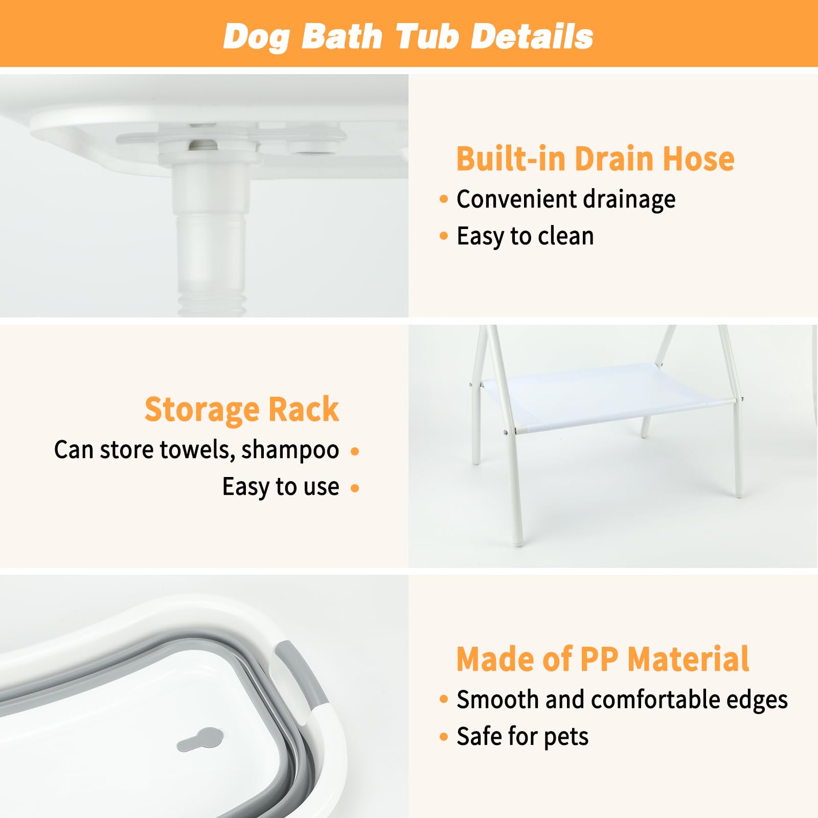 BWOGUE foldable stand and tub shown in compact form for travel and storage.