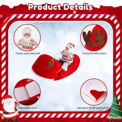 BWOGUE Santa Dog Costume back view reveals coverage and warmth