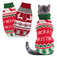 BWOGUE winter-knit cat sweater with reindeer pattern offers cozy warmth and festive look.