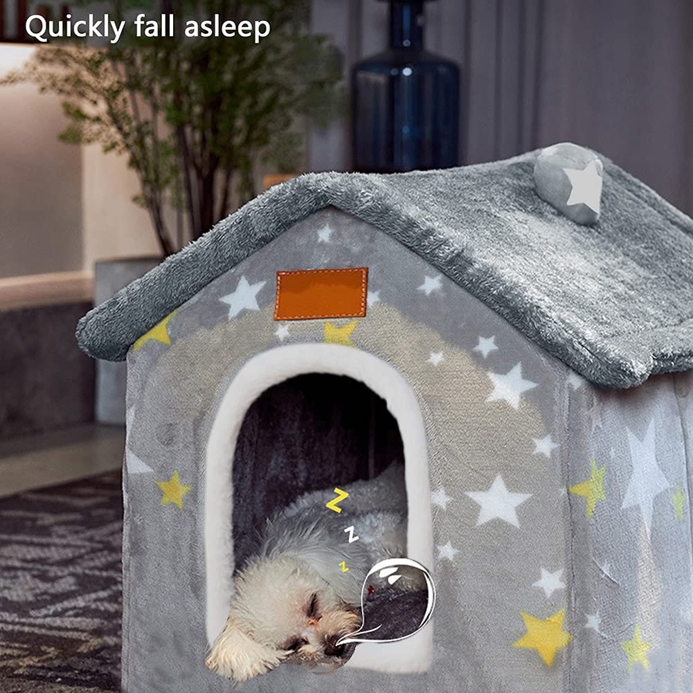 BXEBUI 18x15x16 size dog house suited for medium pets.