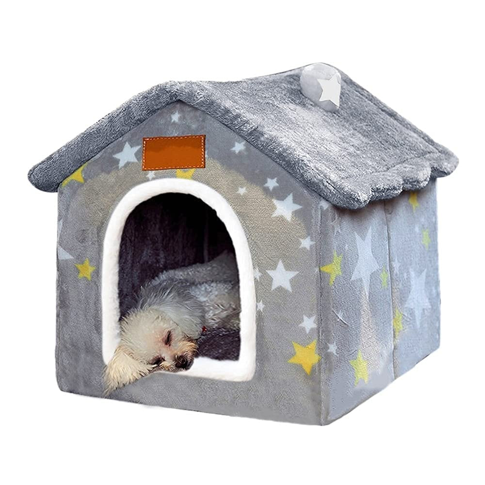BXEBUI privacy enclosed dog house creates a quiet resting corner.
