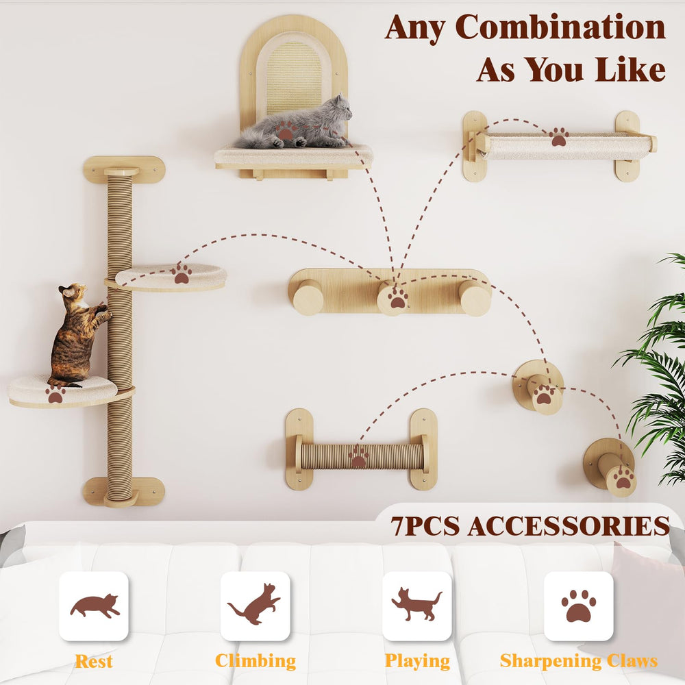 BYBYME sisal scratching post image emphasizes natural material for claw sharpening and stress relief.