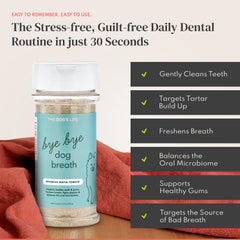 Bye Bye Dog Breath powder spoon for precise daily portions